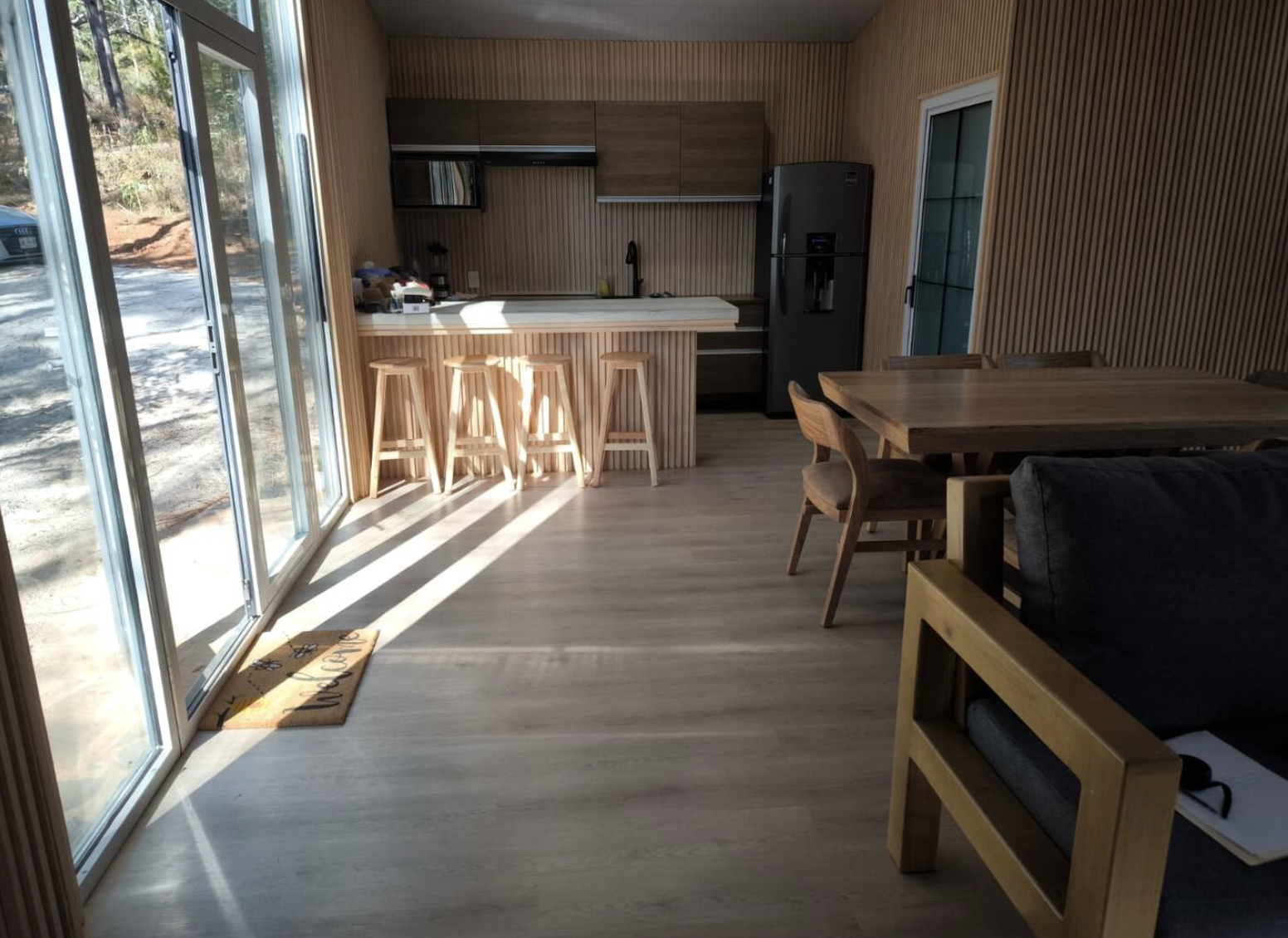 Outdoor Terrace at Blue Pepper Hostel, Best Hostel for Backpackers in Guadalajara